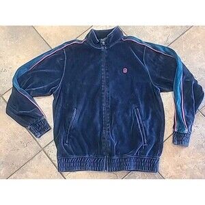 Extracurricular Full Zip Jacket Mens Med Velour Streetwear Casual Preppy